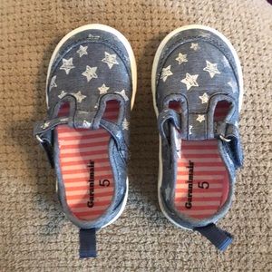 Little girls Velcro shoes